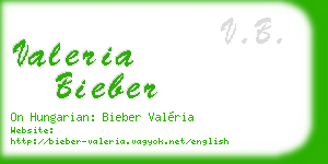 valeria bieber business card